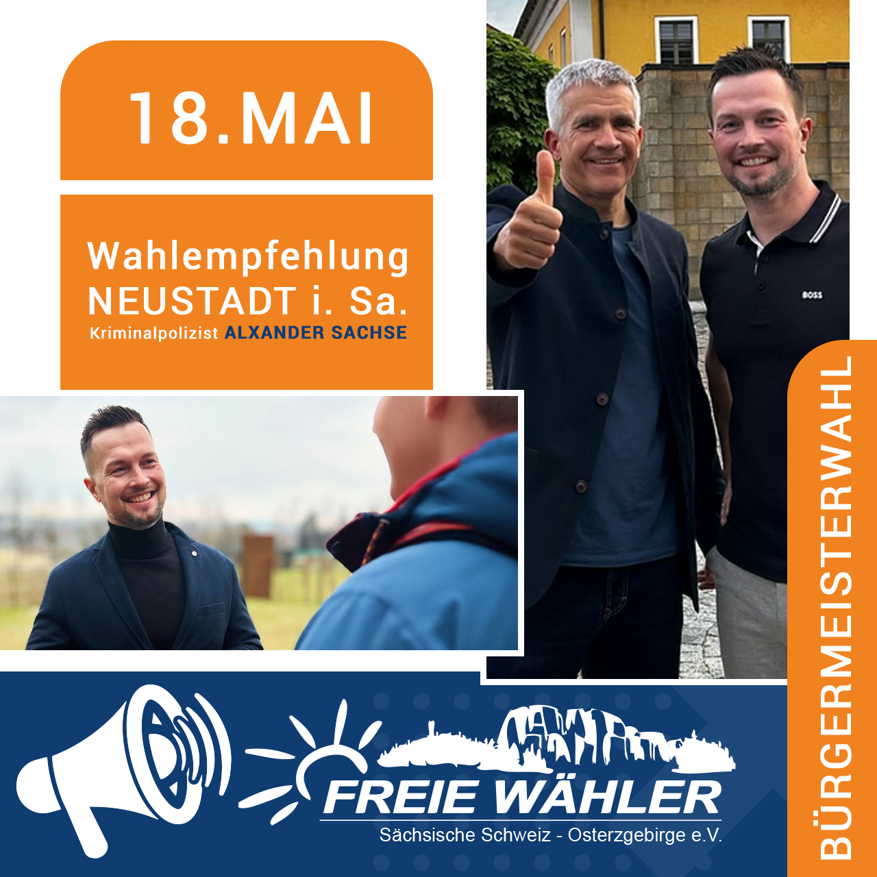 Wahlempfehlung BM Neustadt i. Sa.: Alexander Sachse